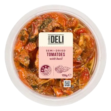Semi Dried Tomatoes Fresh Basil