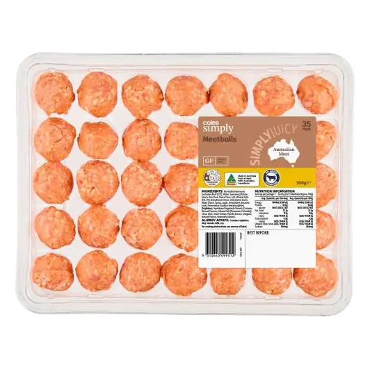 Beef Meatballs 35 Pack