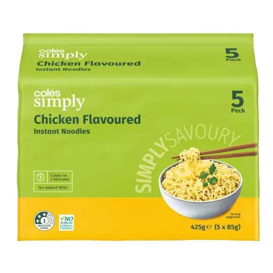Chicken Flavoured Instant Noodles 5x85g
