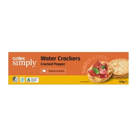 Cracked Pepper Water Crackers