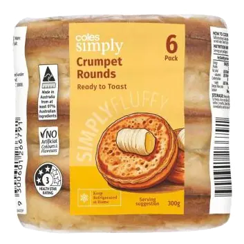 Crumpet Rounds 6 Pack