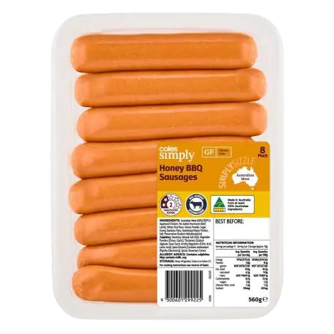 Honey Bbq Sausages 8 Pack