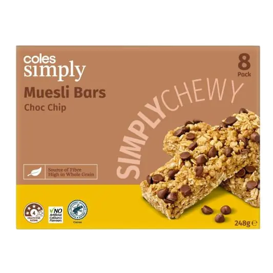 Muesli Bar Choc Chip 8 Pack