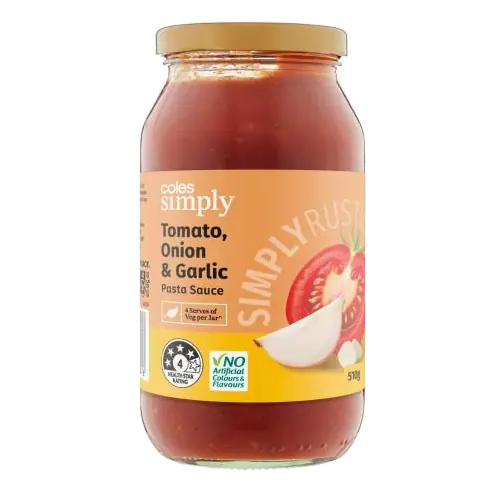 Simply Tomato Onion & Garlic Pasta Sauce