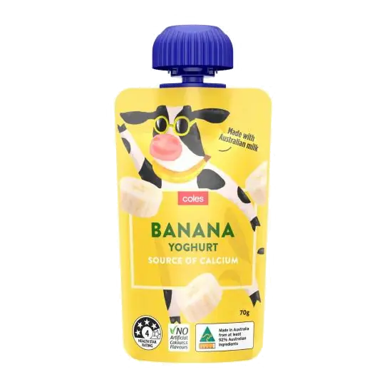 Squeezie Banana Yoghurt Pouch