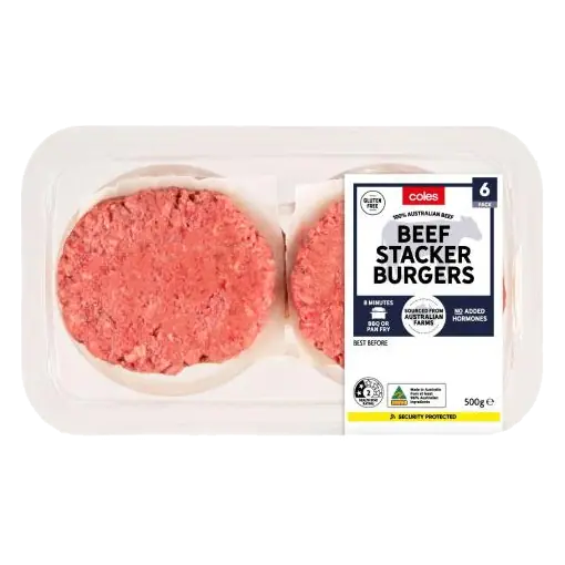 Stacker Beef Burger 6 Pack