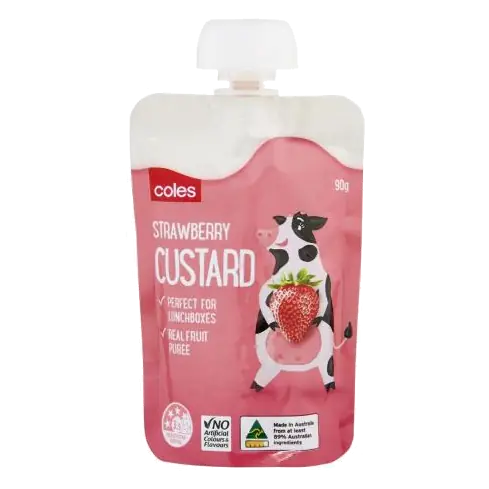 Strawberry Custard Pouch