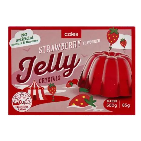 Strawberry Flavoured Jelly Crystals