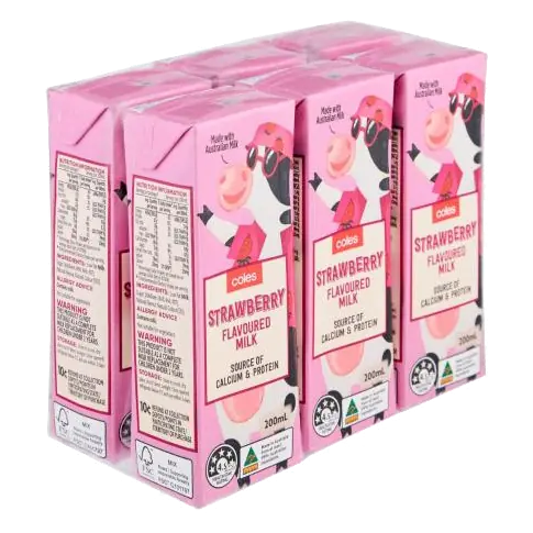Strawberry Flavoured Milk 6x200ml