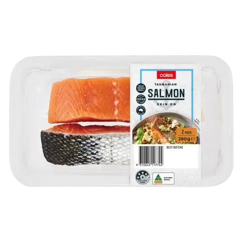 Tasmanian Salmon Portions Skin On 2 Pack