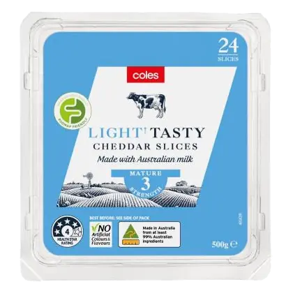 Tasty Light Cheese Slices 24 Pack