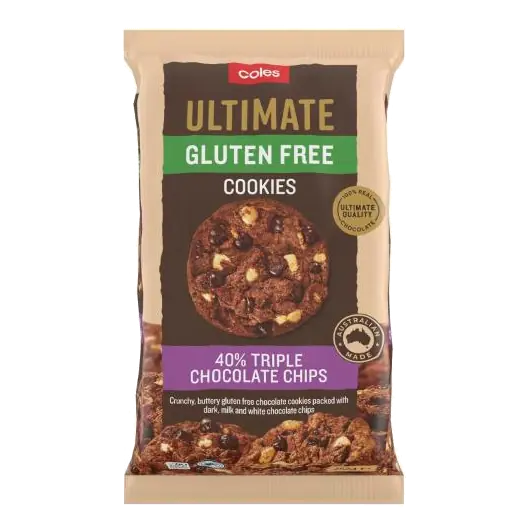 Ultimate Gluten Free Cookies 40% Triple Chocolate Chips