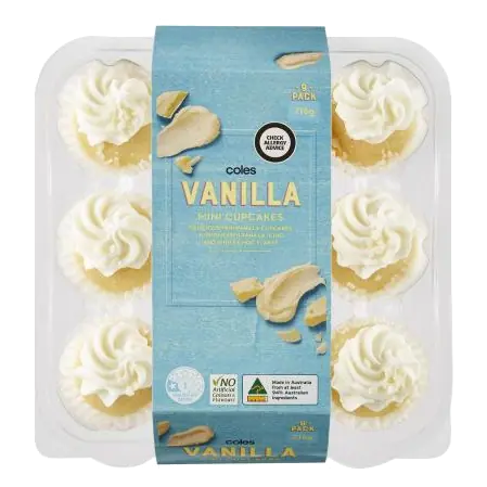 Vanilla Mini Cupcakes 9 Pack