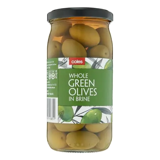 Whole Green Olives in Brine