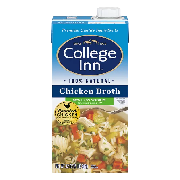 100% Natural Gluten Free Less Sodium Chicken Broth