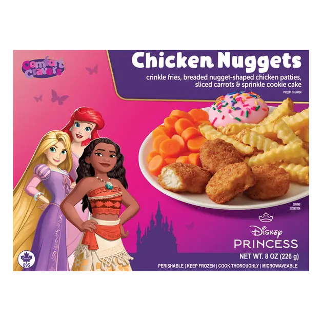 Disney Princess Chicken Nuggets Frozen Meal