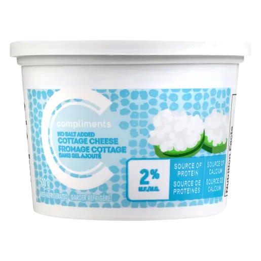 2% Cottage Cheese No Salt Added 500 g