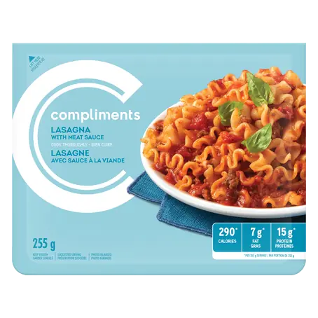 Frozen Entree Lasagna With Meat Sauce 255 g