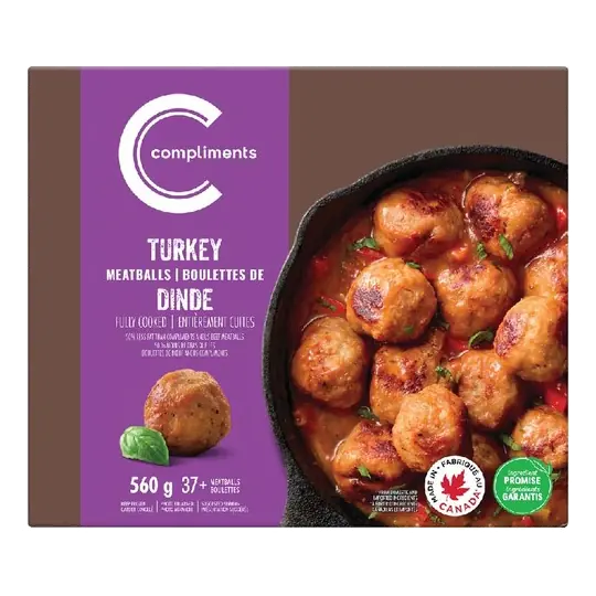 Frozen Meatball Lean Turkey 560 g