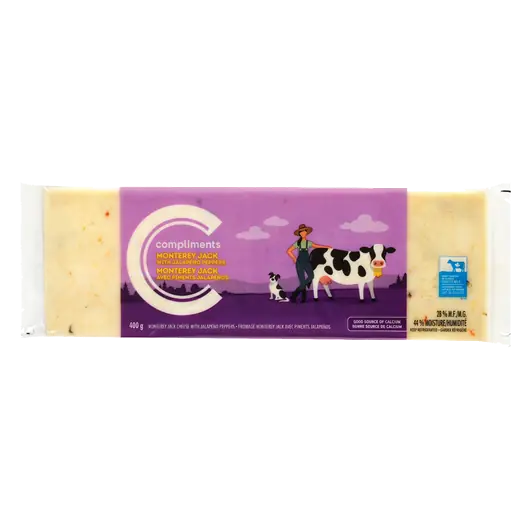 Block Monterey Jack Cheese With Jalapeno 400 g