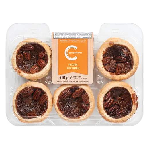 Butter Tarts Pecan 510 g (frozen)