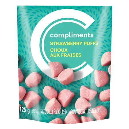 Candy Strawberry Puffs 125 g