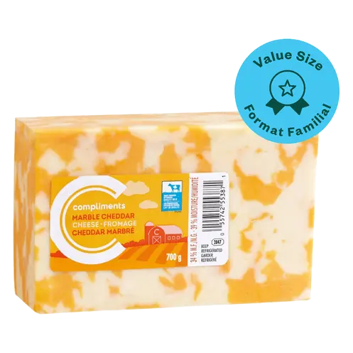 Cheddar Cheese Mild Marble Value Size 700 g