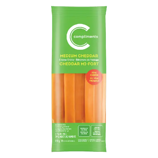 Cheese Sticks Medium Cheddar 210 g