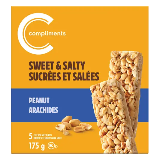Chewy Nut Bars Peanut Sweet & Salty 175 g
