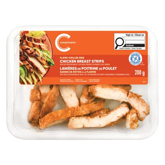Chicken Breast Strips Flamed Grilled BBQ 200 g