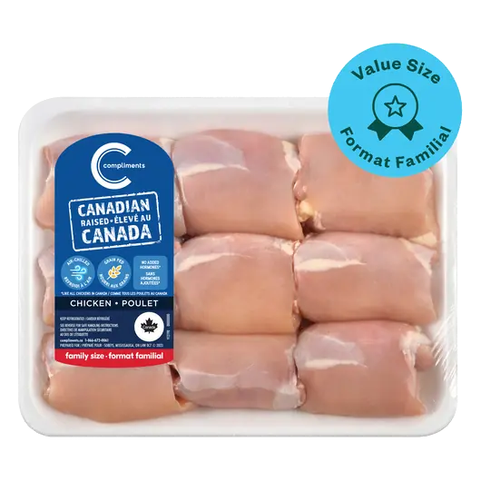 Chicken Thighs Boneless Skinless Value Size 900 g (6-9 Pieces)