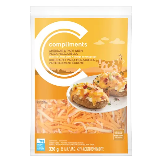 26% Shredded Cheese Blend Cheddar & Part Skim Pizza Mozzarella 320 g