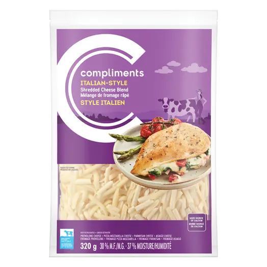 30% Shredded Cheese Blend Italian Style 320 g