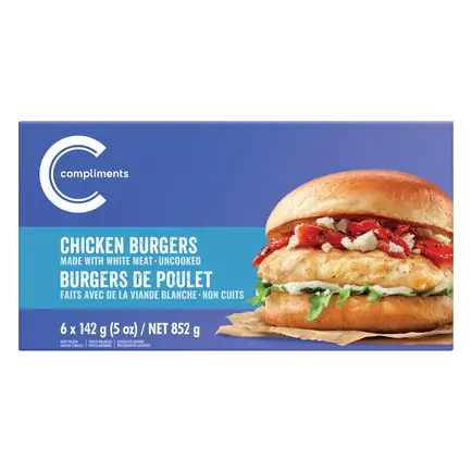 Balance Frozen Chicken Burgers Extra Lean 6 Patties 850 g