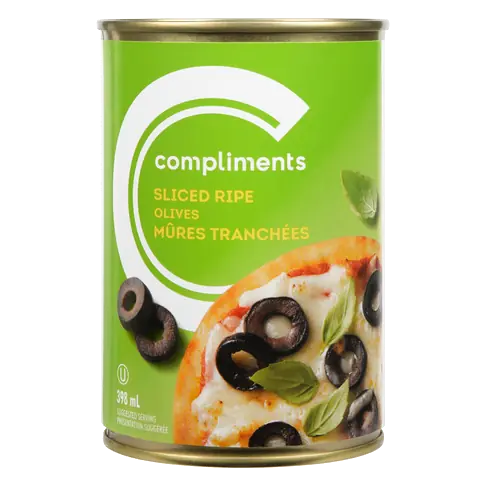 Black Olives Sliced Ripe 398 ml