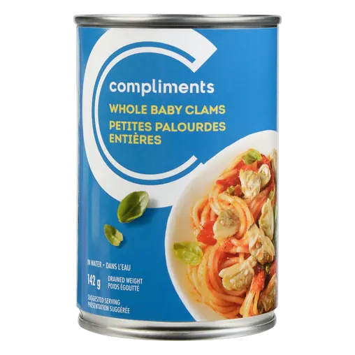 Canned Whole Baby Clams In Water 142 g