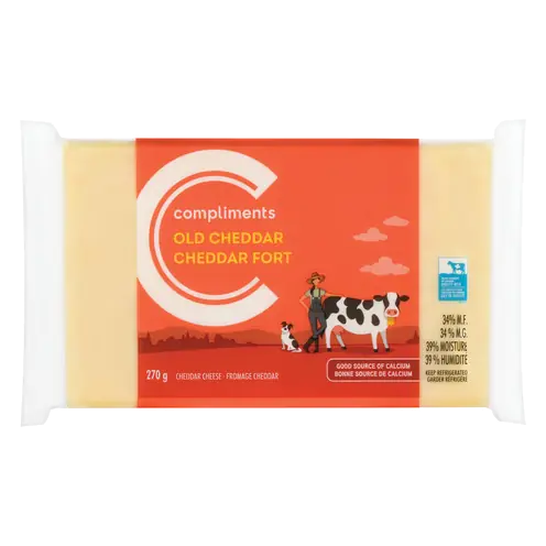 Cheddar Cheese White Old Block 270 g