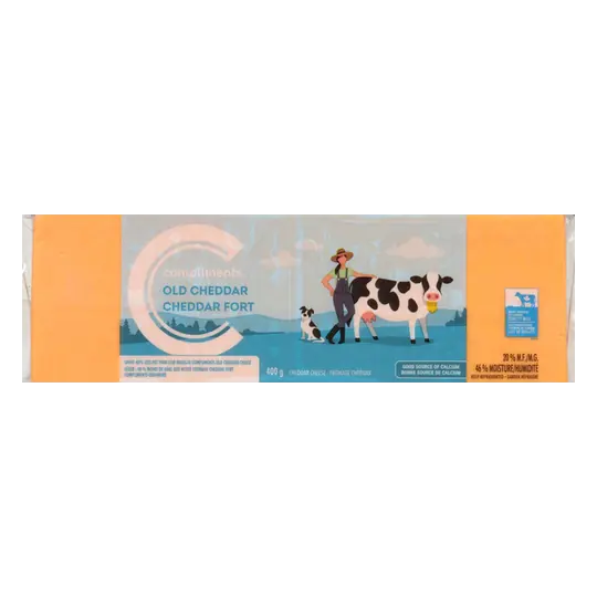 Cheese Light Old Cheddar Block 400 g