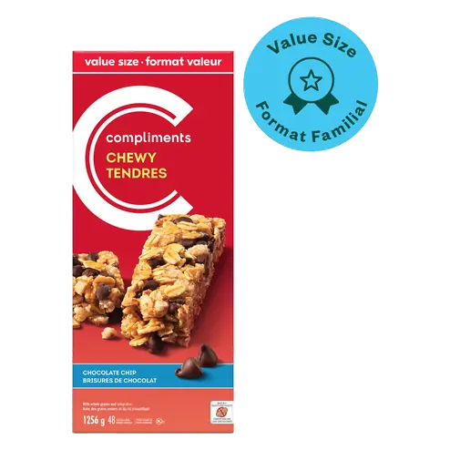 Chewy Granola Bars Chocolate Chip 1.25 kg