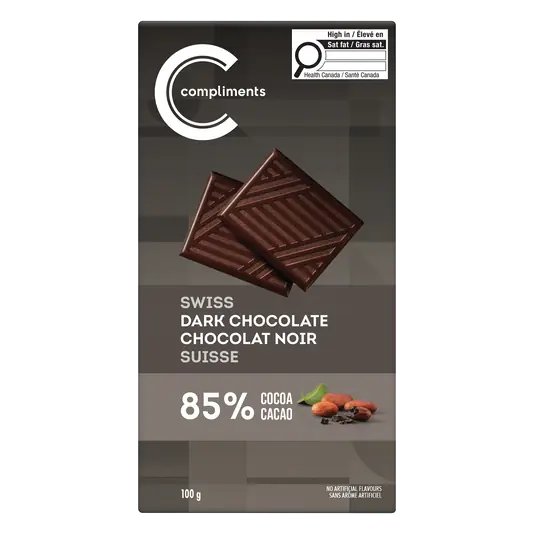 Chocolate Bar Swiss Dark 85% Cocoa 100 g