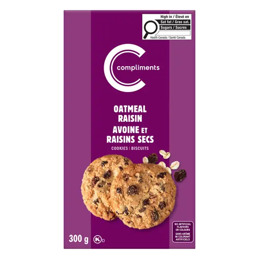 Cookies Oatmeal Raisin 300 g