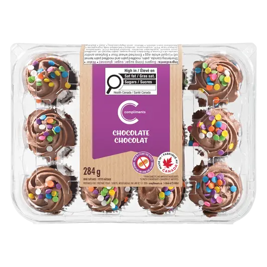 Cupcake Chocolate Mini 284 g (frozen)