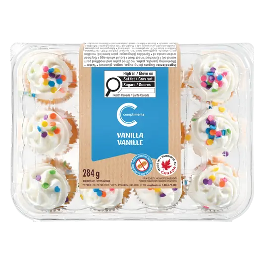 Cupcake Vanilla Mini 284 g (frozen)