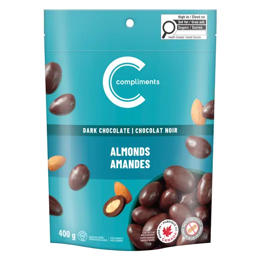 Dark Chocolate Covered Almonds 400 g