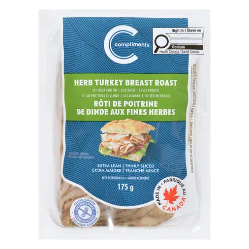 Deli Sliced Meat Herb Turkey Breast 175 g