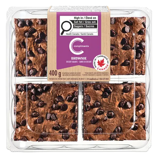 Dessert Squares Brownie 400 g (frozen)