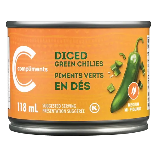 Diced Green Chilies 118 ml