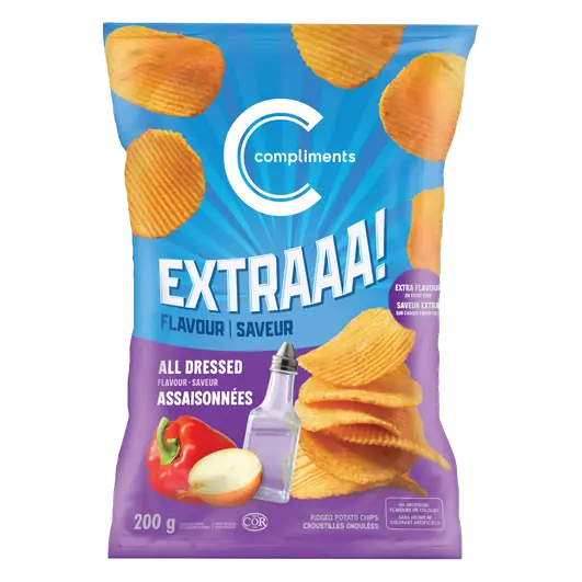 Extraaa! Ridged Potato Chips All Dressed 200 g