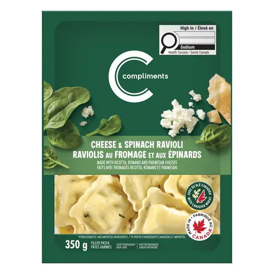 Filled Pasta Ravioli Cheese And Spinach 350 g