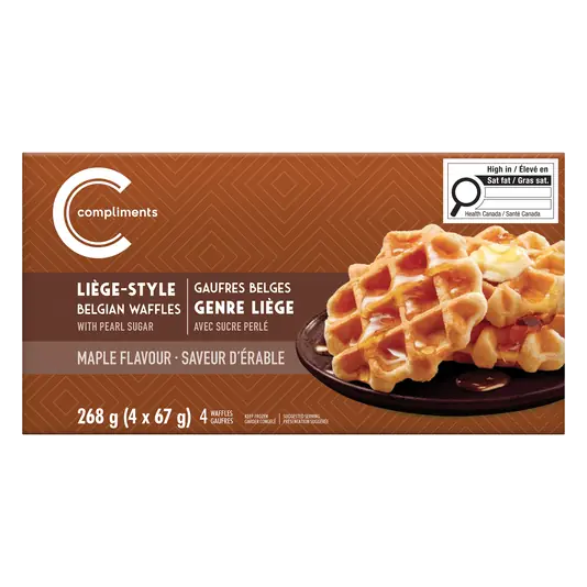 Frozen Belgian Waffle Liège-Style Maple 4 x 67 g
